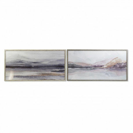 Maal DKD Home Decor 124 x 4,5 x 64 cm Mägi Kaasaegne (2 Ühikut)