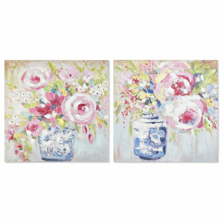 Maal DKD Home Decor 80 x 3 x 80 cm Vaas Traditsiooniline (2 Ühikut)