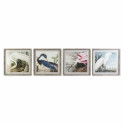 Maal DKD Home Decor Linnu Idamaine 60 x 2,5 x 60 cm (4 Ühikut)