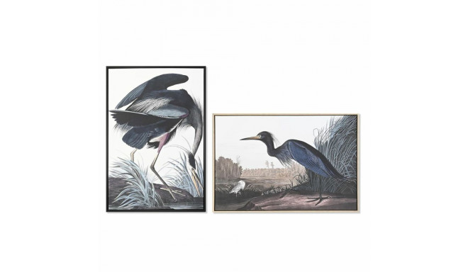 Painting DKD Home Decor 63 x 4 x 93 cm Bird Oriental (2 Units)