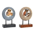 Dekoratiivkuju DKD Home Decor 16,5 x 6 x 25,5 cm Beež Öökull Sinine Boho (2 Ühikut)