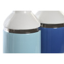 Vase DKD Home Decor 12 x 12 x 18,5 cm Silver White Sky blue Navy Blue Stoneware (2 Units) Vase DKD Home Decor 12 x 12 x 18,5 cm Silver White Sky blue Navy Blue Stoneware (2 Units)