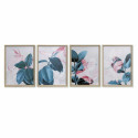 Maal DKD Home Decor Troopiline Taime leht 45 x 3,5 x 60 cm (4 Ühikut)