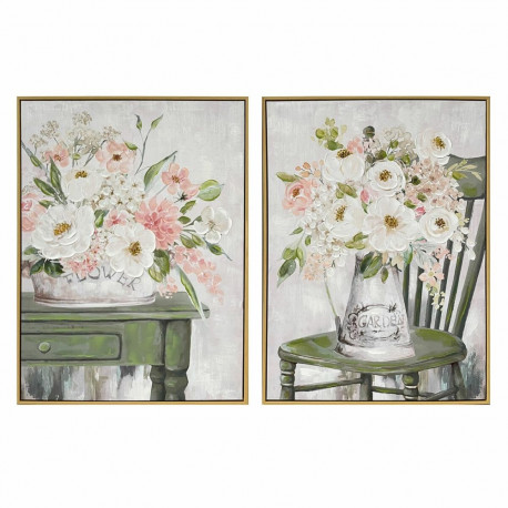 Maal DKD Home Decor Shabby Chic Vaas 60 x 3,5 x 80 cm (2 Ühikut)
