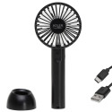 Adler Mini USB ventilaator AD 7338 lauaventilaator must läbimõõt 7 cm kiiruste arv 3