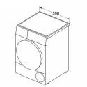 Bosch Dryer Machine with Heat Pump | WQG245DXSN | Energy efficiency class A+++ | Front loading | 9 k