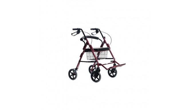 Four-wheel walker with seat function