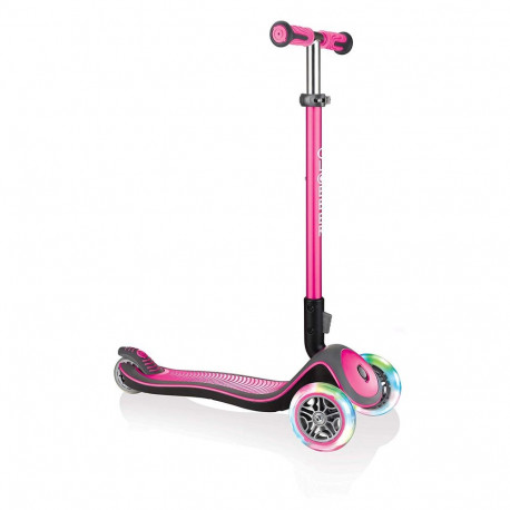 Globber Elite Deluxe with light rollers, Scooter (pink / black)