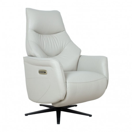 Tugitool DAYANA elektriline recliner 74x84xH115cm, beež nahk