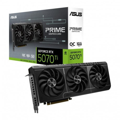 Asus Graphics Card||NVIDIA GeForce RTX 5070 Ti|16 GB|GDDR7|256 bit|PCIE 5.0 16x|GPU 2527 MHz|Triple