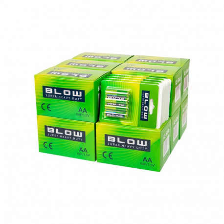 82-673# blow super heavy duty AA R06P patarei kartong blisterpakendis