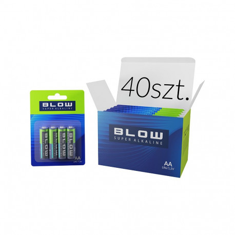 82-654# Bateria blow super alkaline aa lr6 blister 40szt