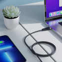 Acefast C11-03 Magnetic USB-C to USB-C Cable 60W PD Fast Charging + Data Sync Detachable Black