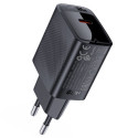 Acefast A82 GaN USB-C Charger 20W PD Fast Charging EU Plug Compact & Energy-Efficient Black