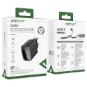 Acefast A82 GaN USB-C Laadija 20W PD Kiire Laadimine EL Pistiku Kompaktne ja Energiatõhus Must