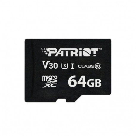 Memory Card - Patriot Vx Series 64GB V30 Class 10 Uhs-i U3 4K UHD Micr