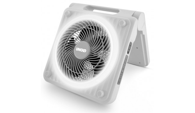 Unold 86517 hall päikesepatareiga ventilaator campinguks