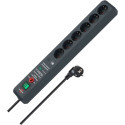 Brennenstuhl Secure-Tec 6-fach pistikupesa antratsiit 3m