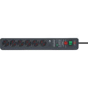 Brennenstuhl Secure-Tec 6-fach pistikupesa antratsiit 3m