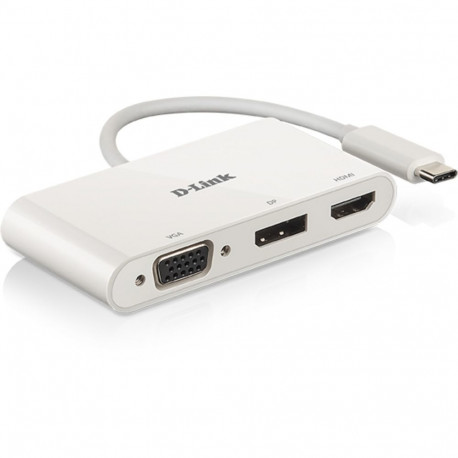 D-Link DUB-V310 USB-C 3-pordiline videoadapter
