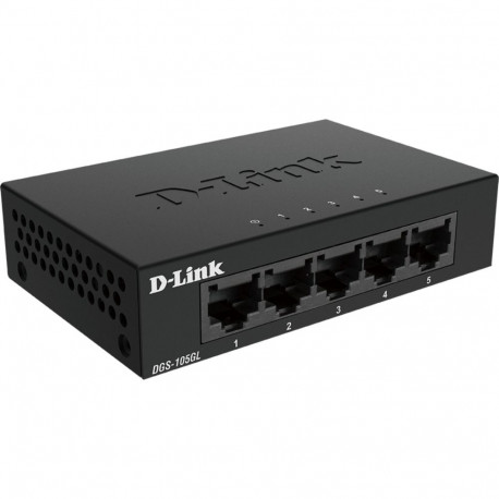D-Link DGS-105GL/E 5-porti Layer2 Gb valgus lüliti ilma IGMP-ta