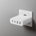 Alogic Rapid Power 100W 4-port kiire GaN laadija +kaabel 2m valge