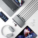 Alogic 100W USB-C DX3 kolmekordne 4K ekraan dokkimisjaam space gr