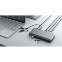 Alogic 100W USB-C DX3 kolmekordne 4K ekraan dokkimisjaam space gr