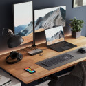 Alogic 100W USB-C DX3 kolmekordne 4K ekraan dokkimisjaam space gr