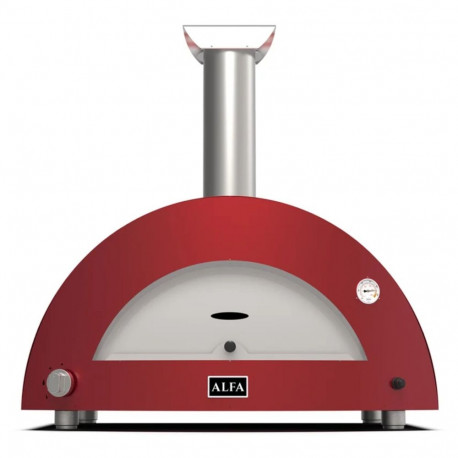 Alfa Forni Moderno 3 Pizze hübriid antiikpunane