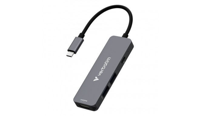 Verbatim USB-C Essentials multiport hub 4-port 32155