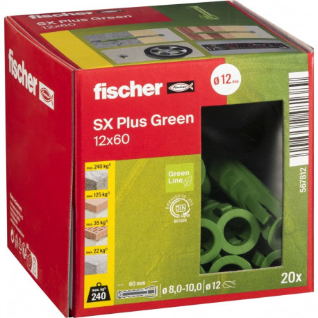 Fischer tüübel SX Plus 12x60, roheline