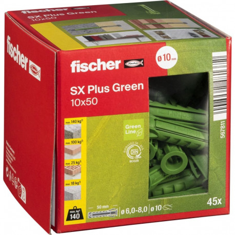 Fischer plug SX Plus Green 10x50