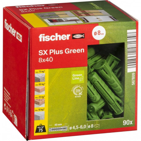 Fischer tüübel SX Plus 8x40, roheline