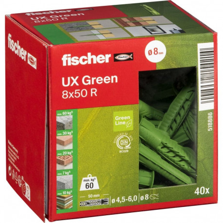 Fischer universaaltübel UX 8x50, roheline