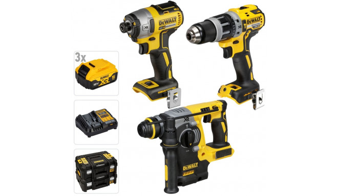 DeWalt DCK368P3T-QW juhtmevaba tööriistakomplekt