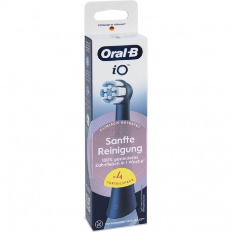 Oral-B iO Toothbrush heads Sensitiv cleaning BLACK 4 pcs.