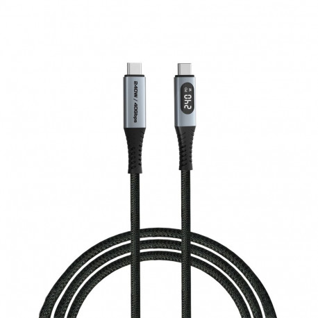 Verbatim Sync&Charge 240W 120cm USB-C/USB-C koos ekraaniga 31849