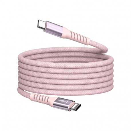 Verbatim Sync&Charge 100W 120cm USB-C/USB-C Magnetic pink  31857