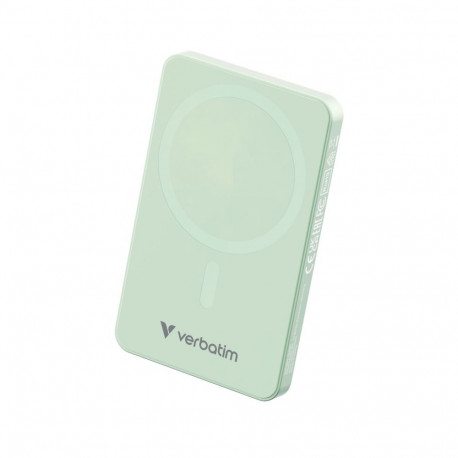 Verbatim Essential Power Bank magnetiline juhtmevaba 5000mAh roheline 32226