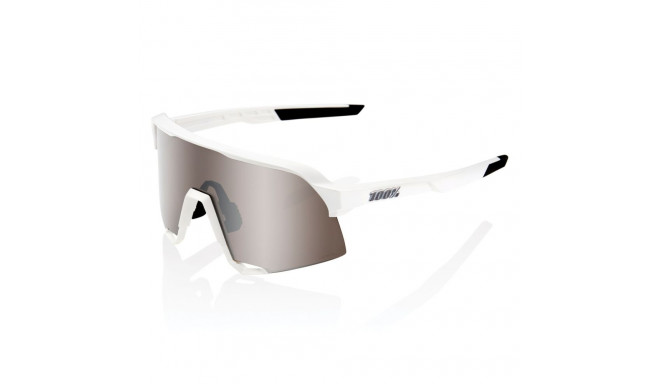 100percent S3 HiPER Mirror Lens Matte White HiPER Silver