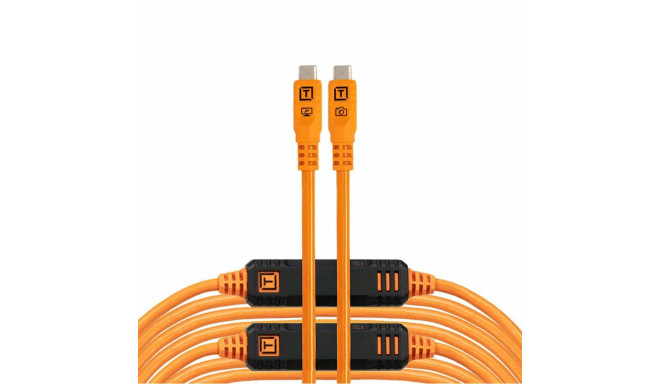 Tether Tools USB-C kaabel TetherPro Optima 10G sirge 9.4m, oranž