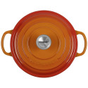 Le Creuset Signature ümmargune pajaroog 20 cm vulkaaniline