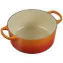 Le Creuset Signature ümmargune pajaroog 22 cm ofenrot