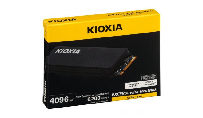 KIOXIA EXCERIA HeatSink NVMe 4TB M.2 2280 PCIe Gen4x4