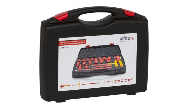 Wiha Ratschenschlüssel komplekt 1/2 21-osaline koos kohvriga