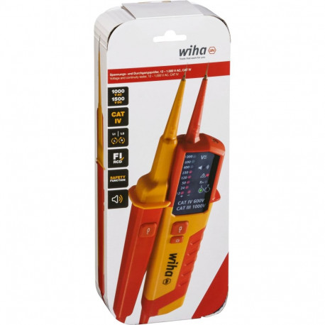 Wiha Voltage and Continuity Tester 12 - 1,000 V AC, CAT IV