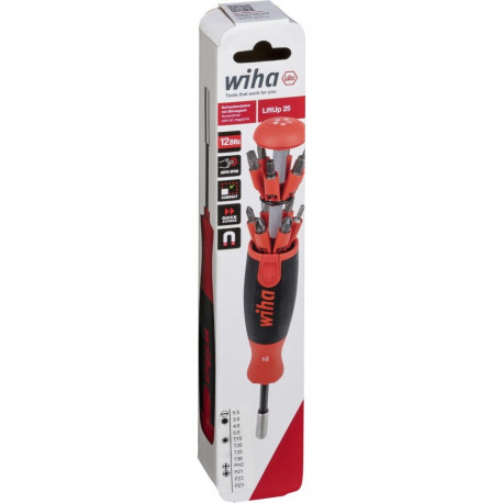 Wiha Screwdriver with Bit Magazine LiftUp 25 magnetic
