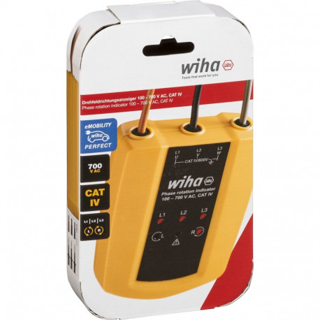 Wiha Drehfeldrichtungsanzeiger 100 - 700 V AC, CAT IV