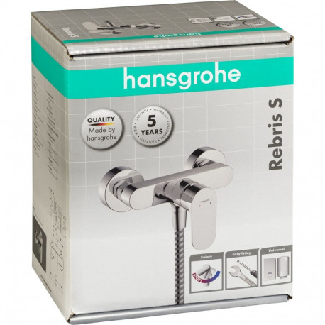 Hansgrohe Rebris S ühe hoovaga dušisegisti Expo paigaldusele kroom